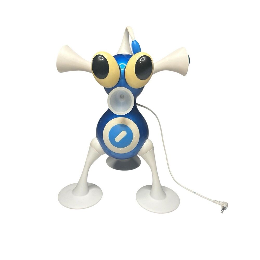 Rare  Zizzle Blue Tripod Robot 2005 Music Toy Speaker - Large 10” see video
